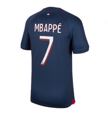 Paris Saint-Germain Kylian Mbappe #7 Primera Equipación 2023-24 Manga Corta